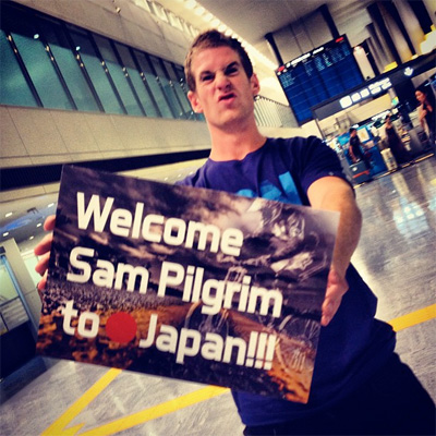sam pilgrimさん日本に来てるのかよ！