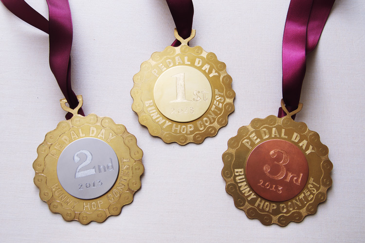 PEDAL DAY 2013 バニーホップコンテストのメダル