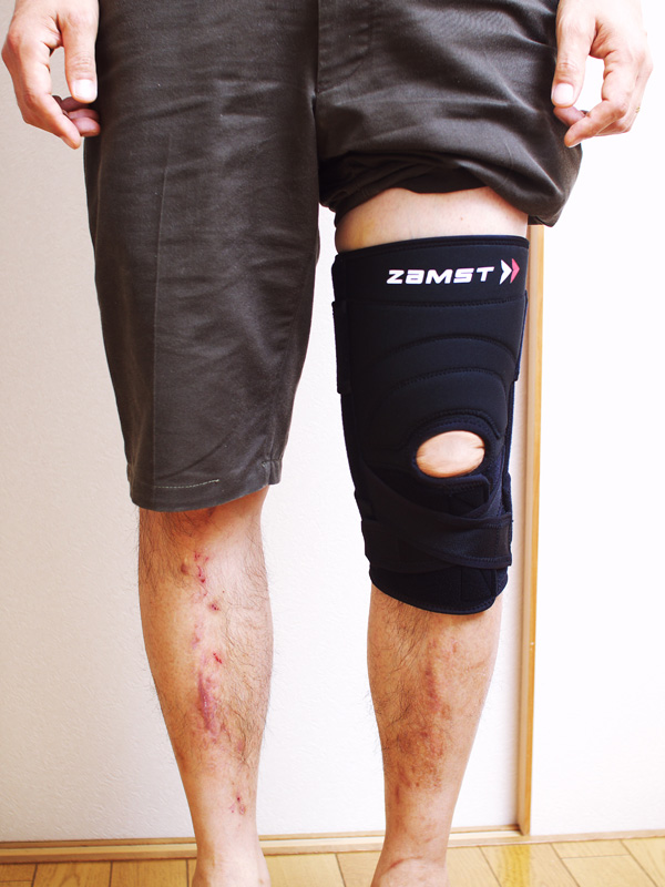膝の前十字靭帯をサポートするザムスト（ZAMST）ZK-7