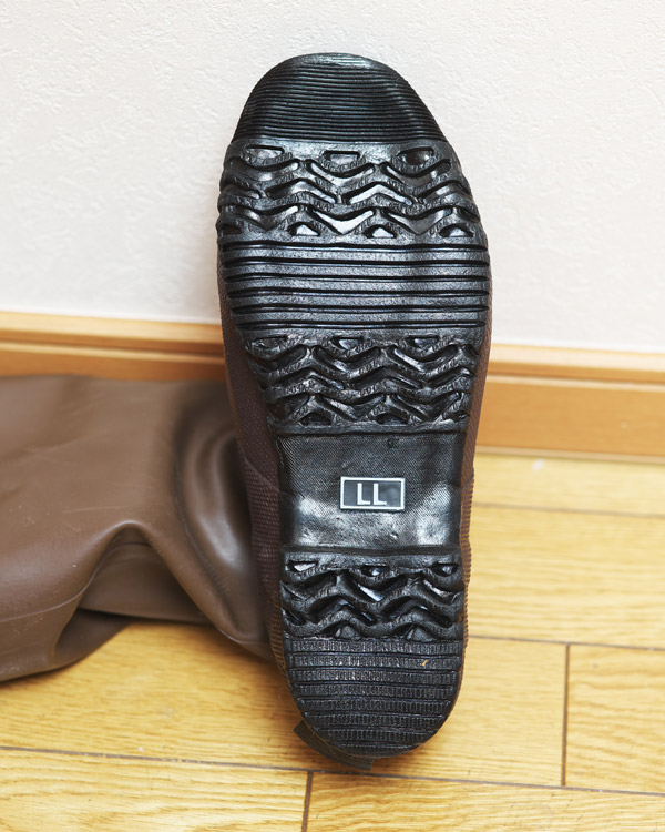 日本野鳥の会 Wild Bird Society of Japan バードウォッチング長靴 ソールパターン