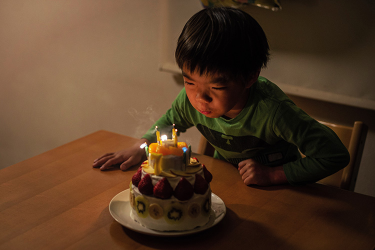 叶大 7歳 誕生日 バースディケーキ