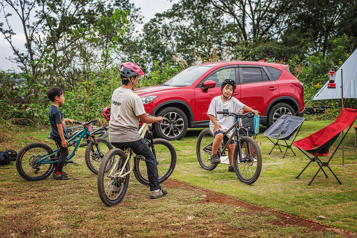 スマイルバイクパーク SBP 家族キャンプ HAYABUSA