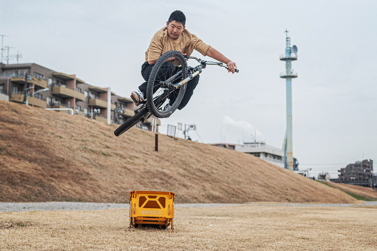 多摩川河原 MTBホッパーLITE