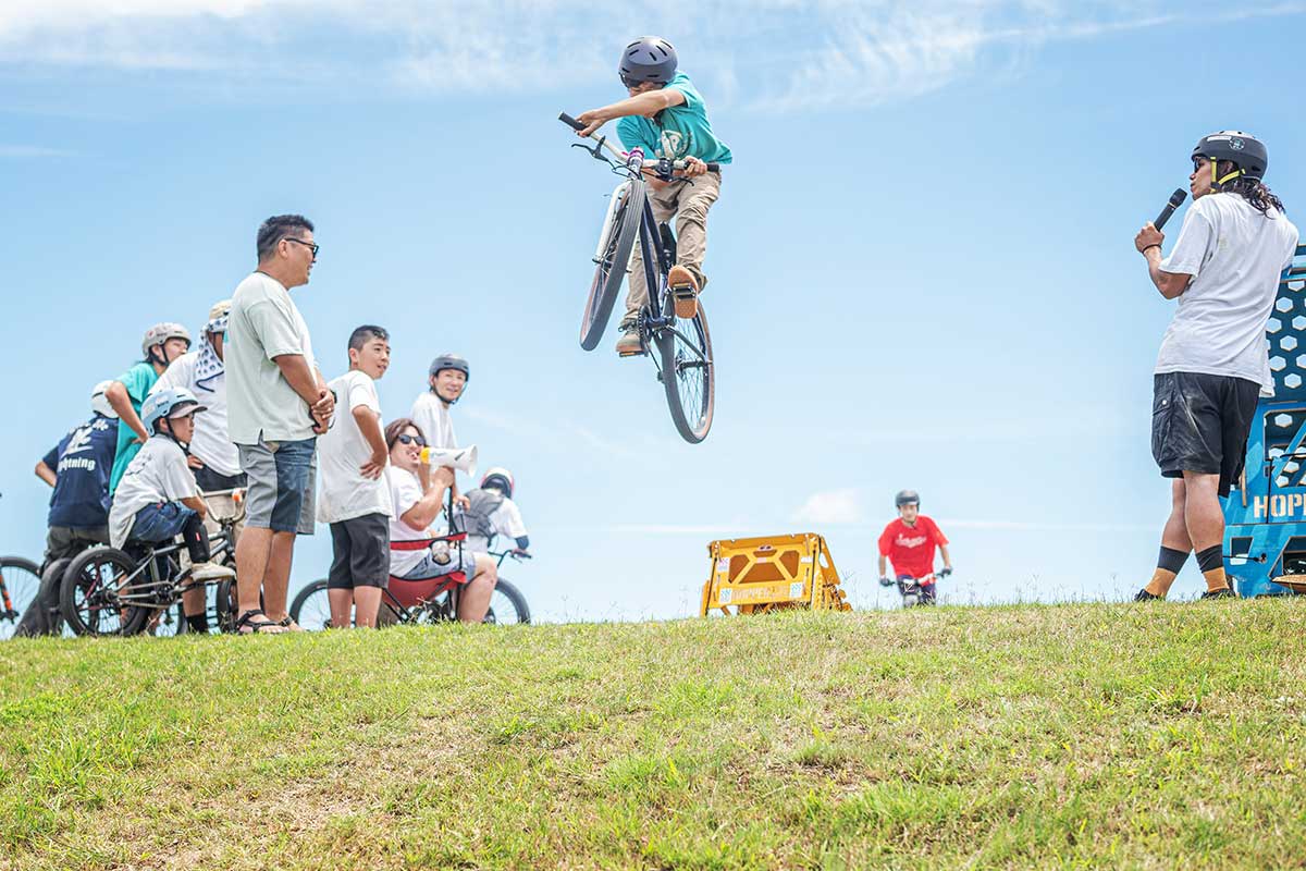 しんちパンプトラック フェスティバル2025 MTBホッパーJAM ミナト君