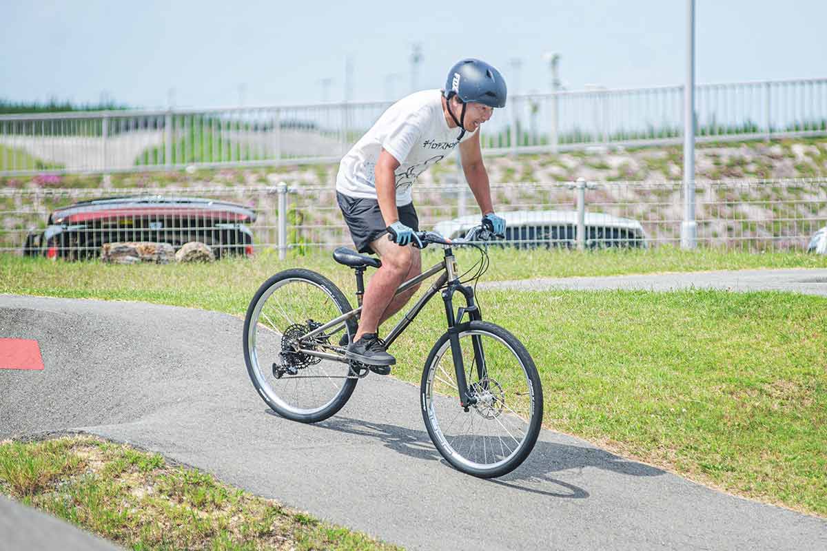 しんちパンプトラック フェスティバル2025 タイムアタック エハル君のお父様 croMOZU275