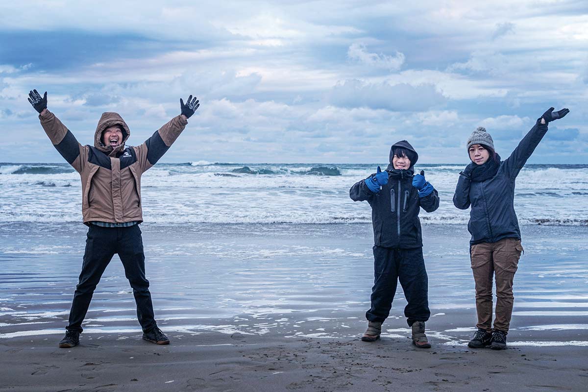 波崎シーサイドキャンプ場 家族キャンプ 集合写真 家族